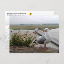 Mont-Saint-Michel Lookout, Normandie, Frankreich -