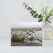 Mont-Saint-Michel Lookout, Normandie, Frankreich - Postkarte (Stehend Vorderseite)