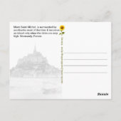 Mont-Saint-Michel Low Tide, Normandie, Frankreich Postkarte (Rückseite)