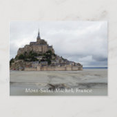 Mont-Saint-Michel Low Tide, Normandie, Frankreich Postkarte (Vorderseite)