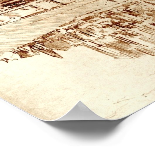 Mont Saint Michel Monastary Poster (Ecke)