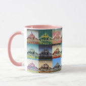 Mont Saint Michel, Normandie, France Collage Tasse (Links)