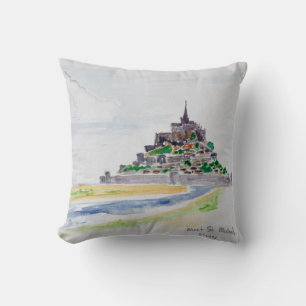 Mont Saint-Michel, Normandie, Frankreich Kissen