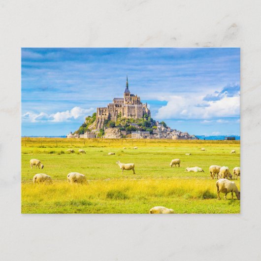 Mont-Saint-Michel, Normandie, Frankreich Postkarte (Vorderseite)