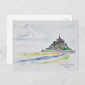 Mont Saint-Michel, Normandie, Frankreich Postkarte (Vorne/Hinten)