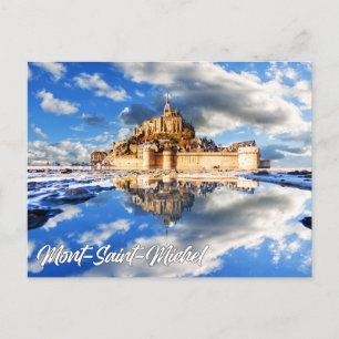 Mont-Saint-Michel, Normandie, Frankreich Postkarte
