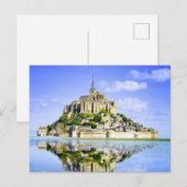Mont-Saint-Michel, Normandie, Frankreich Postkarte (Vorne/Hinten)