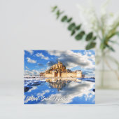 Mont-Saint-Michel, Normandy, France Postkarte (Stehend Vorderseite)