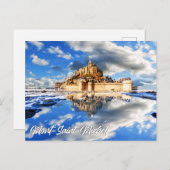 Mont-Saint-Michel, Normandy, France Postkarte (Vorne/Hinten)