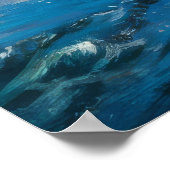 Mont Saint-Michel Ölgemälde am großen Tag Poster (Ecke)