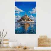 Mont Saint-Michel Ölgemälde am großen Tag Poster (Küche)