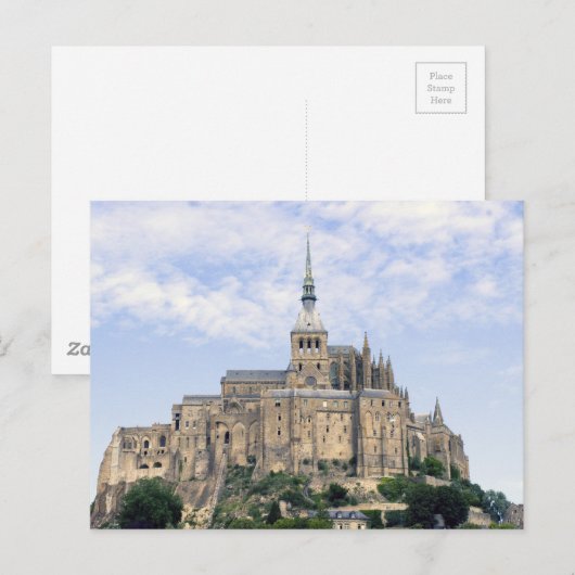 Mont Saint-Michel Postkarte (Vorne/Hinten)