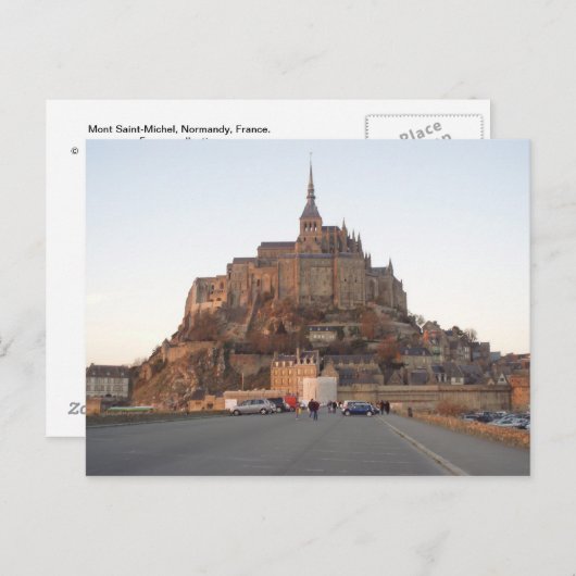 Mont Saint-Michel Postkarte (Vorne/Hinten)