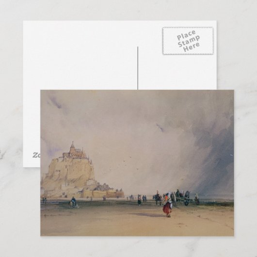 Mont Saint Michel Postkarte (Vorne/Hinten)