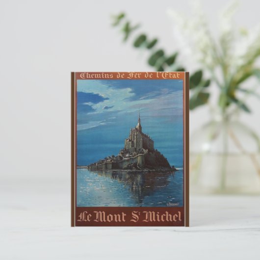 Mont-Saint-Michel Postkarte (Stehend Vorderseite)