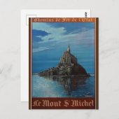 Mont-Saint-Michel Postkarte (Vorne/Hinten)