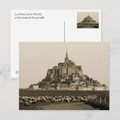 Mont Saint-Michel Postkarte (Vorne/Hinten)