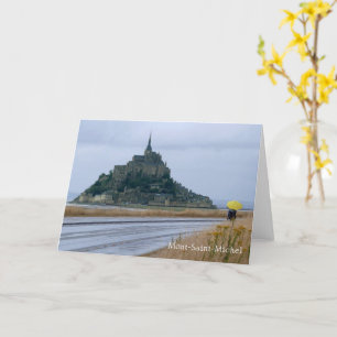 Mont-Saint-Michel Rainy Day, Normandie, Frankreich Karte
