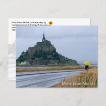 Mont-Saint-Michel Rainy Day, Normandie, Frankreich