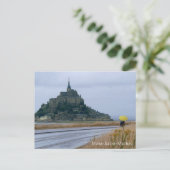 Mont-Saint-Michel Rainy Day, Normandie, Frankreich Postkarte (Stehend Vorderseite)