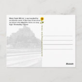 Mont-Saint-Michel Rainy Day, Normandie, Frankreich Postkarte (Rückseite)