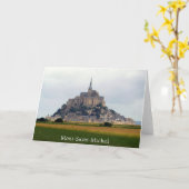 Mont-Saint-Michel Riverbank View, Normandie, Frank Karte (Gelbe Blume)