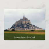 Mont-Saint-Michel Riverbank View, Normandie, Frank Postkarte (Vorderseite)