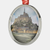 Mont Saint-Michel Silbernes Ornament (Links)