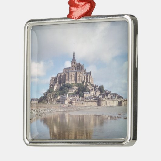Mont Saint-Michel Silbernes Ornament (Links)