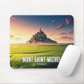 Mont Saint-Michel Sunset Postcard Mousepad (Mit Mouse)