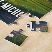 Mont Saint-Michel Sunset Postcard Puzzle (Seite)