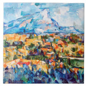 Mont Sainte-Victoire, Paul Cezanne Fliese (Vorderseite)