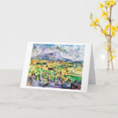 Mont Sainte-Victoire, Paul Cezanne Karte (Gelbe Blume)