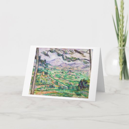 Mont Sainte-Victoire, Paul Cezanne Karte (Vorderseite)