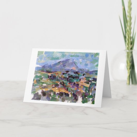 Mont Sainte-Victoire, Paul Cezanne Karte (Vorderseite)