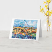 Mont Sainte-Victoire, Paul Cezanne Karte (Gelbe Blume)