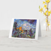 Mont Sainte-Victoire, Paul Cezanne Karte (Gelbe Blume)