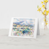 Mont Sainte-Victoire, Paul Cezanne Karte (Gelbe Blume)