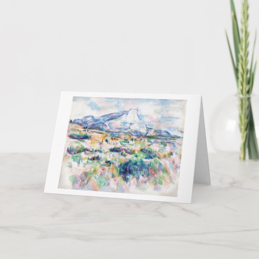 Mont Sainte-Victoire, Paul Cezanne Karte (Vorderseite)