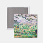 Mont Sainte-Victoire, Paul Cezanne Magnet (Vorderseite/Rückseite)
