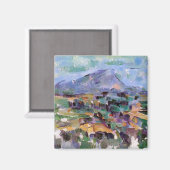 Mont Sainte-Victoire, Paul Cezanne Magnet (Vorderseite/Rückseite)