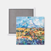 Mont Sainte-Victoire, Paul Cezanne Magnet (Vorderseite/Rückseite)