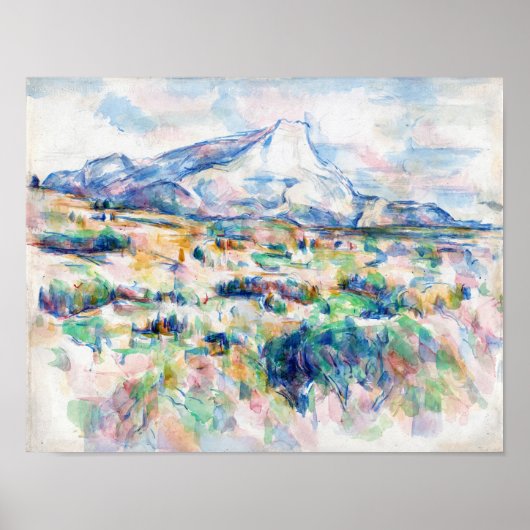 Mont Sainte-Victoire, Paul Cezanne Poster (Vorne)