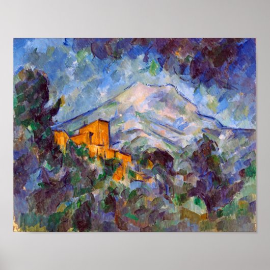 Mont Sainte-Victoire, Paul Cezanne Poster (Vorne)