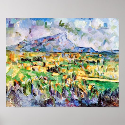 Mont Sainte-Victoire, Paul Cezanne Poster (Vorne)