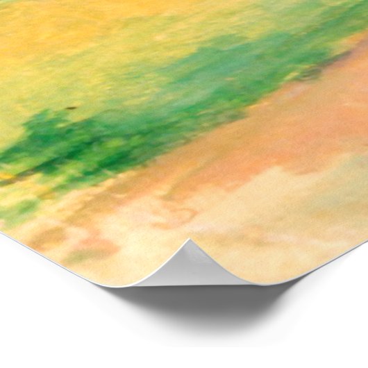 Mont Sainte-Victoire Paul Cezanne Poster (Ecke)