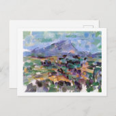 Mont Sainte-Victoire, Paul Cezanne Postkarte (Vorne/Hinten)