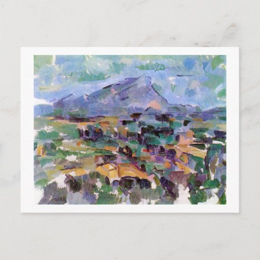 Mont Sainte-Victoire, Paul Cezanne Postkarte (Vorderseite)