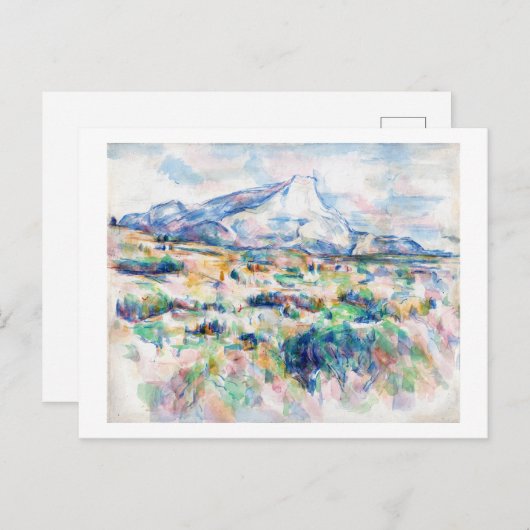 Mont Sainte-Victoire, Paul Cezanne Postkarte (Vorne/Hinten)