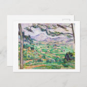 Mont Sainte-Victoire, Paul Cezanne Postkarte (Vorne/Hinten)
